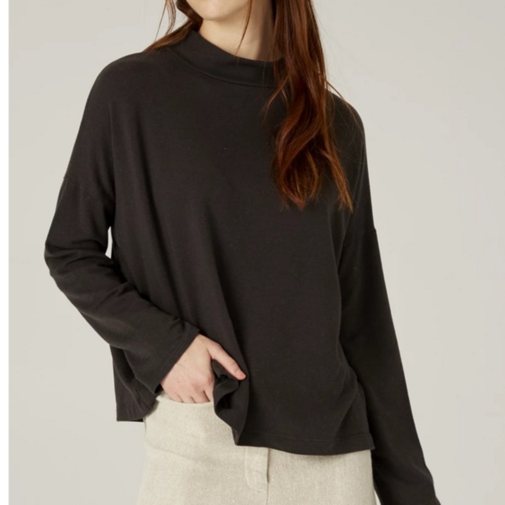 FILOSOFÍA top jay mock long sleeve black size XS